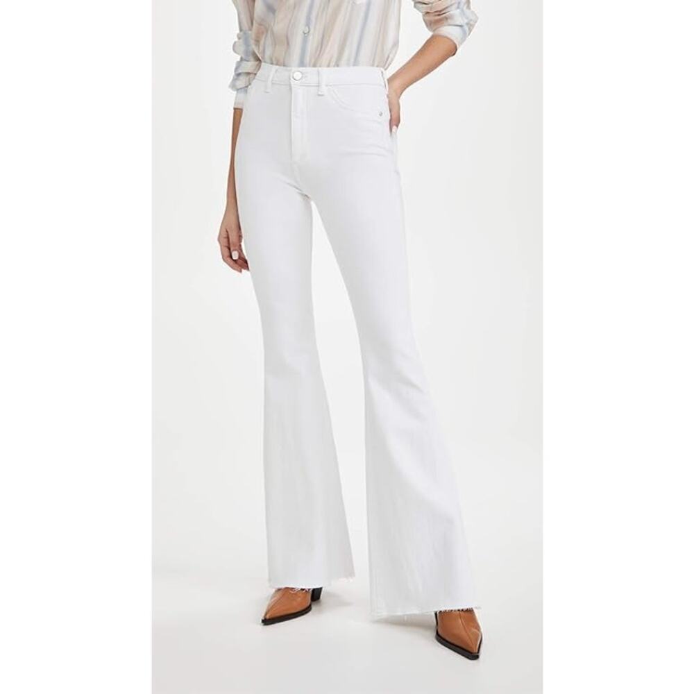 DL1961 Rachel Flare Ultra High Rise Instasculpt Jeans White Size 30 NWT